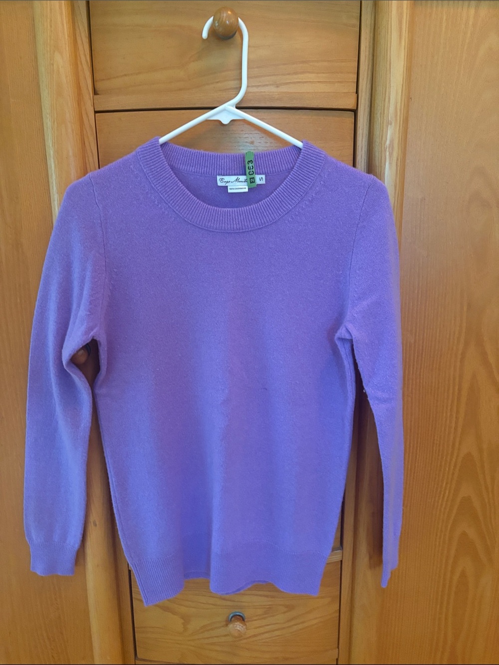 Enzo Mantovani Purple Crewneck cashmere Sweater